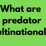 What are predator multinationals?
