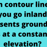 Each contour line as you go inland represents ground that is at a constant elevation?
